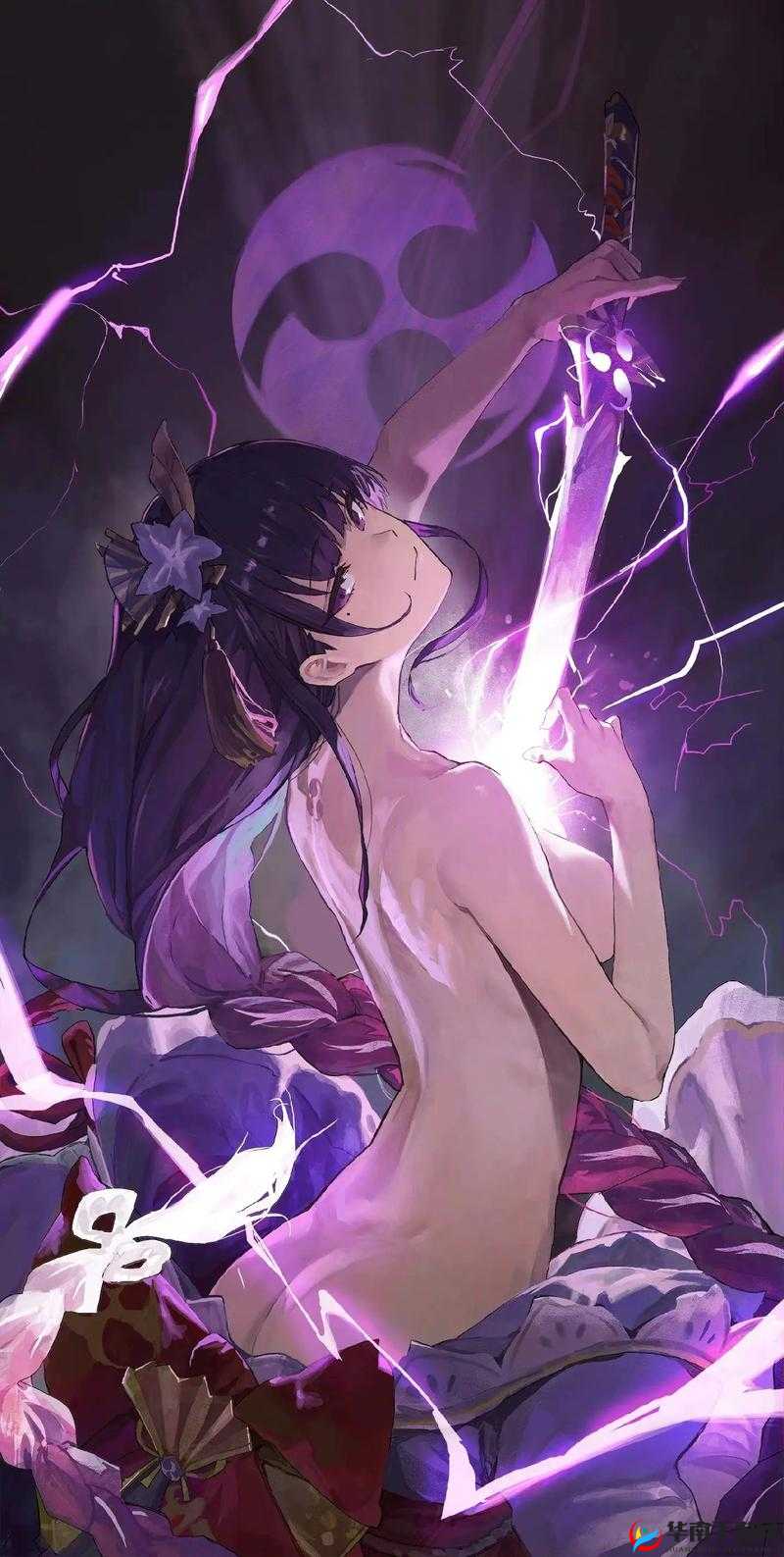 雷电将军乳液狂飙：震撼视觉的奇幻场景